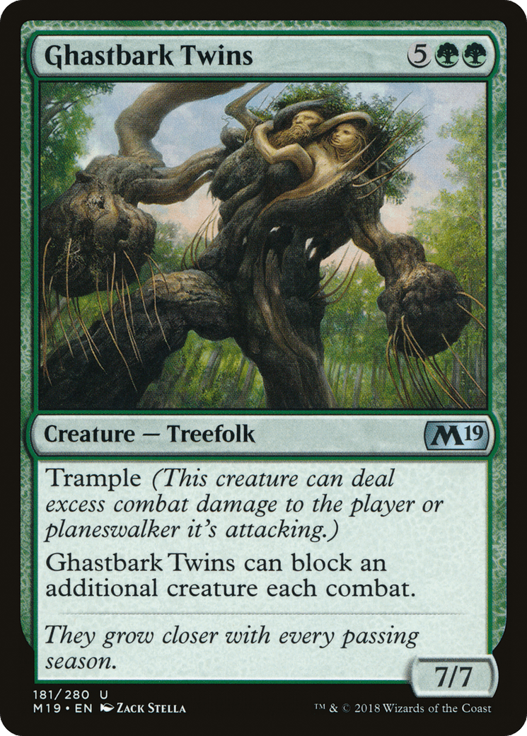 Ghastbark Twins [Core Set 2019] Foil