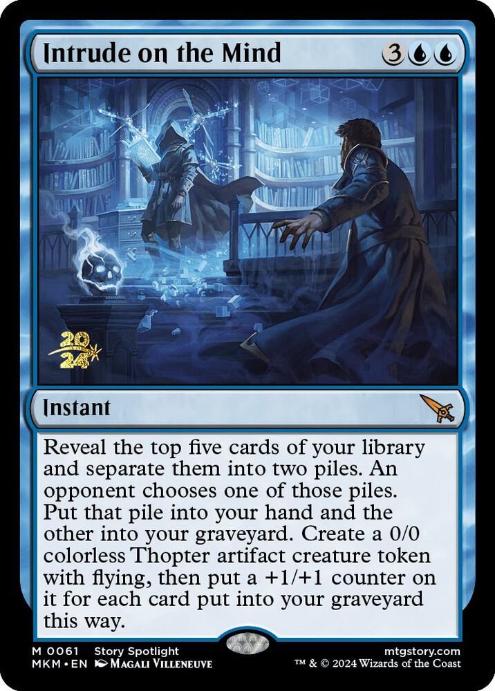Intrude on the Mind 61s/182 (Prerelease Cards)  - Foil