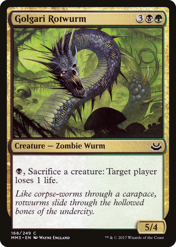 Golgari Rotwurm [Modern Masters 2017] Foil