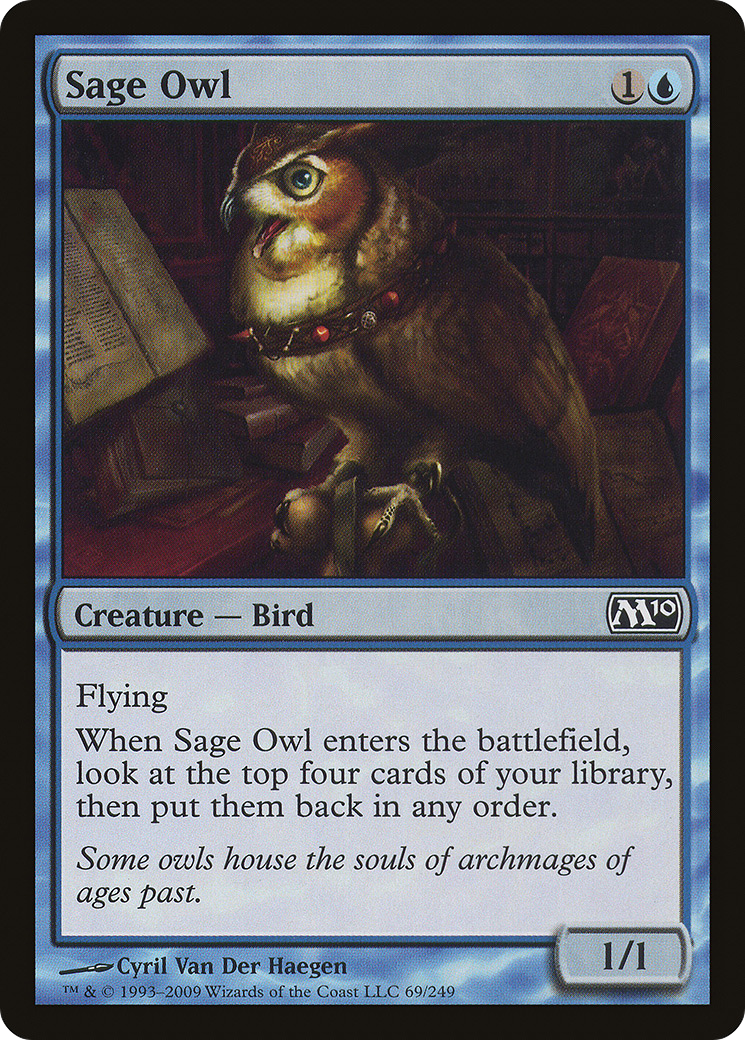 Sage Owl [Magic 2010] Foil