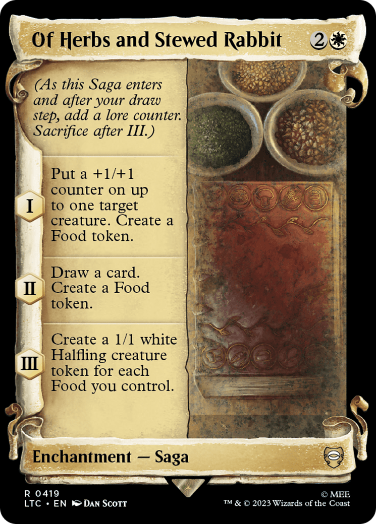 Of Herbs and Stewed Rabbit [The Lord of the Rings: Tales of Middle-Earth Commander Showcase Scrolls] Foil