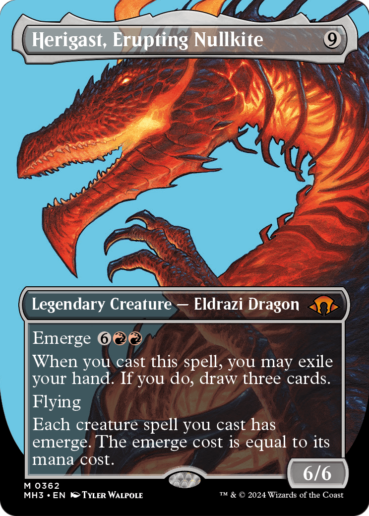 Herigast, Erupting Nullkite (Borderless) [Modern Horizons 3] Foil