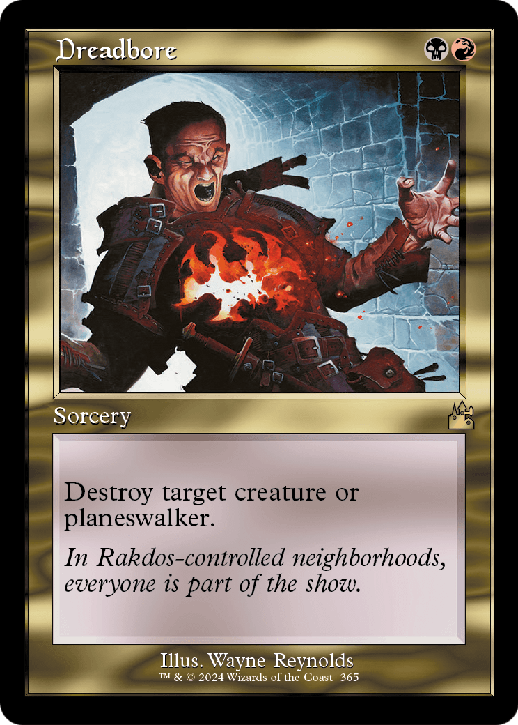 Dreadbore (Retro Frame) [Ravnica Remastered] Foil