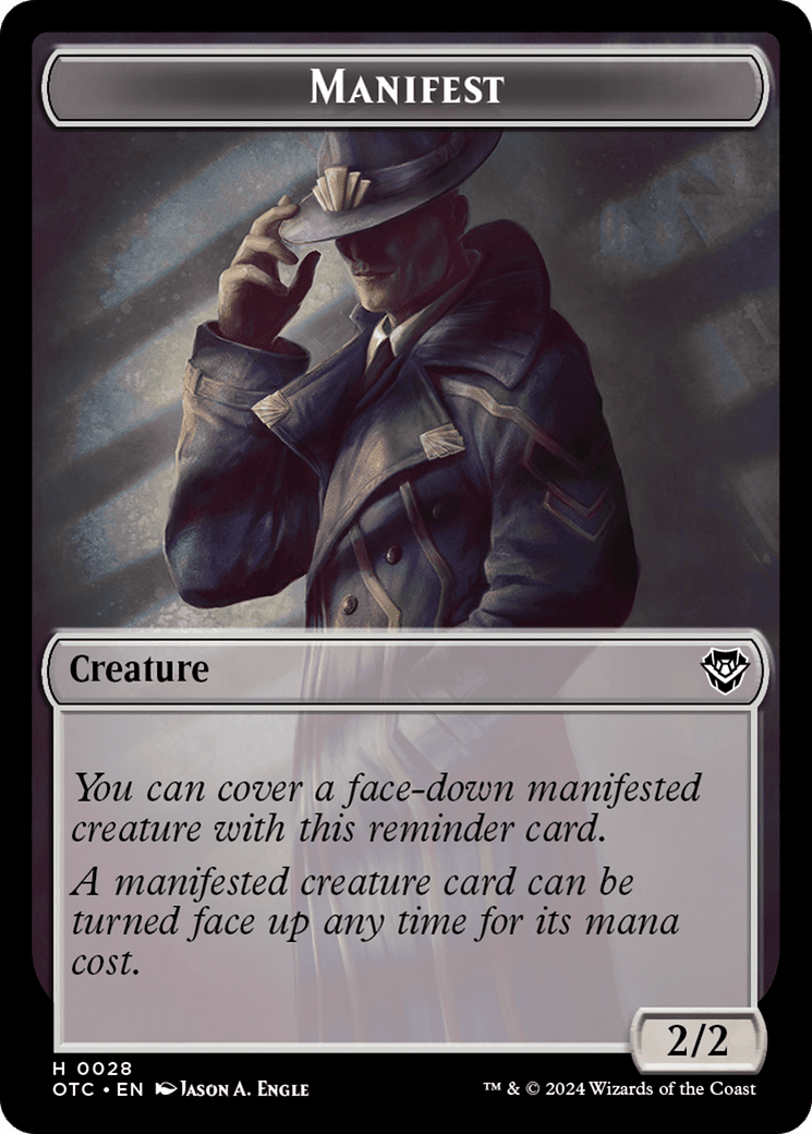 Manifest (TOTC-028) - Outlaws of Thunder Junction Commander Tokens
