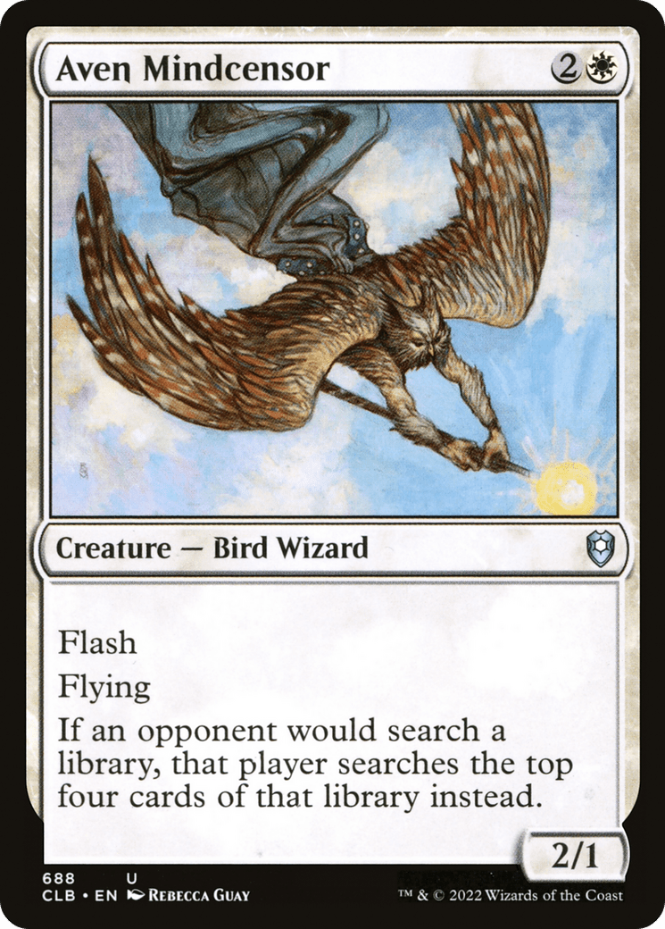 Aven Mindcensor [Commander Legends: Battle for Baldur's Gate]