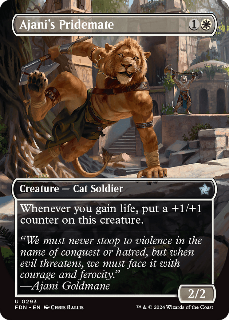 Ajani's Pridemate (FDN-293) - Foundations (Borderless)
