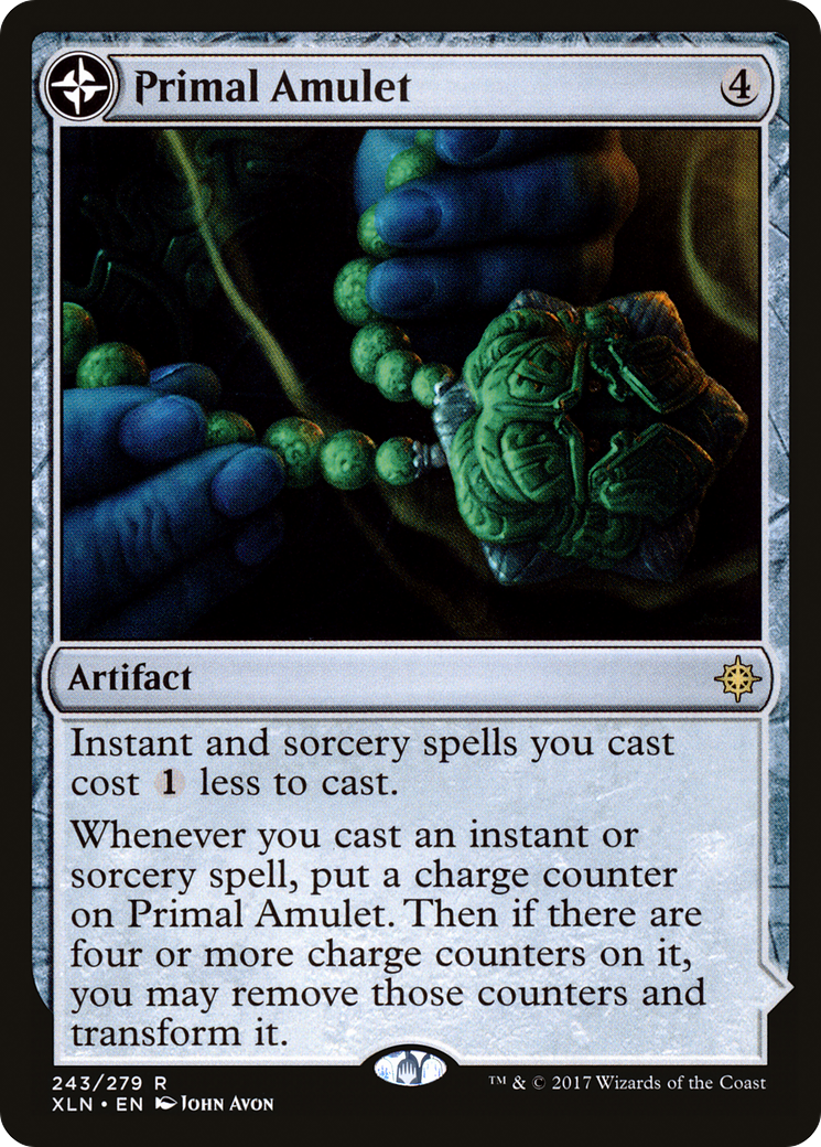 Primal Amulet // Primal Wellspring [Ixalan] Foil