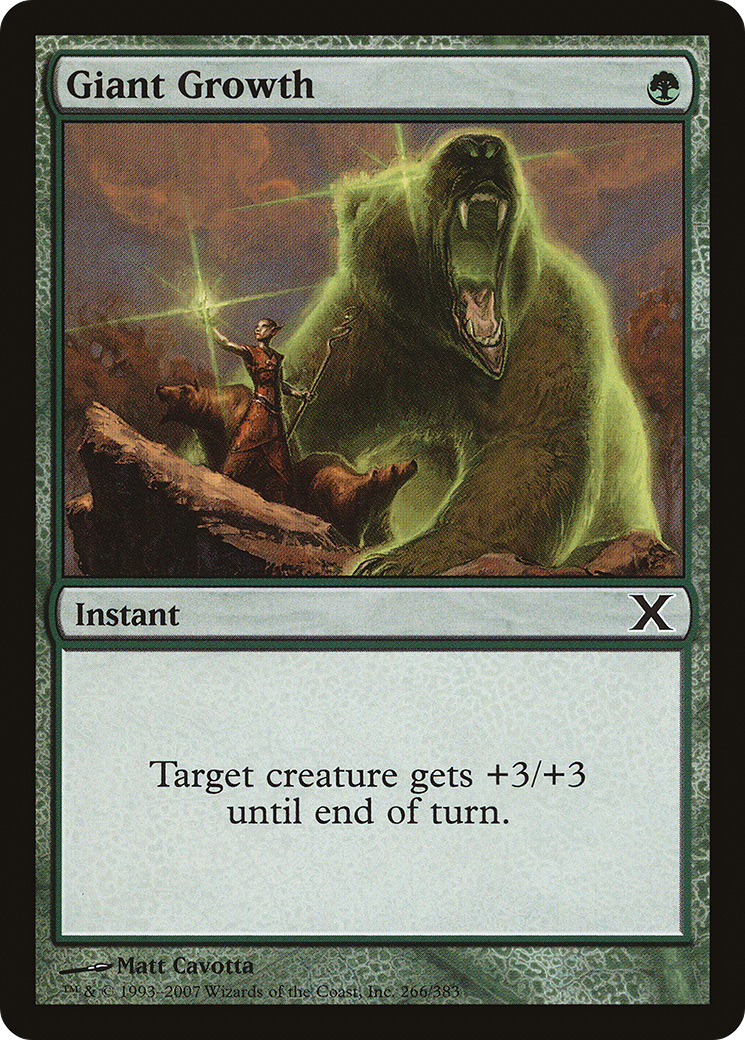 Giant Growth [Tenth Edition] Foil