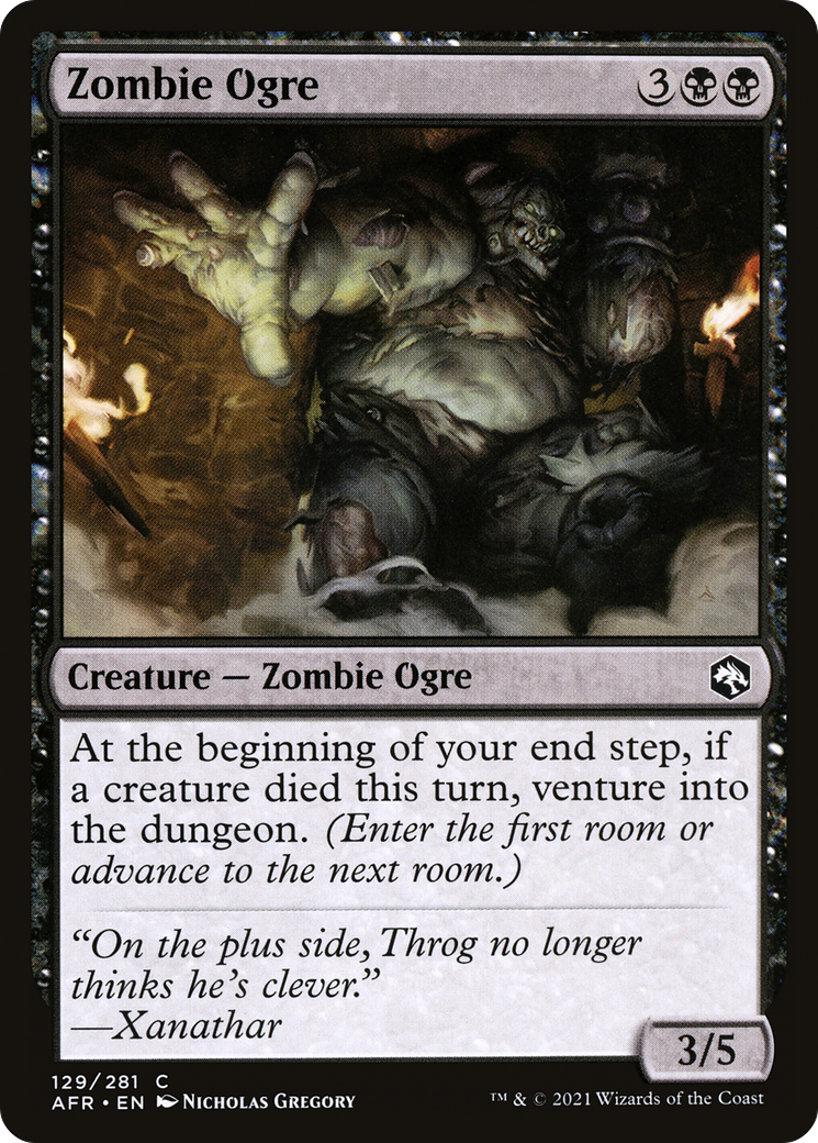 Zombie Ogre [Dungeons & Dragons: Adventures in the Forgotten Realms] Foil