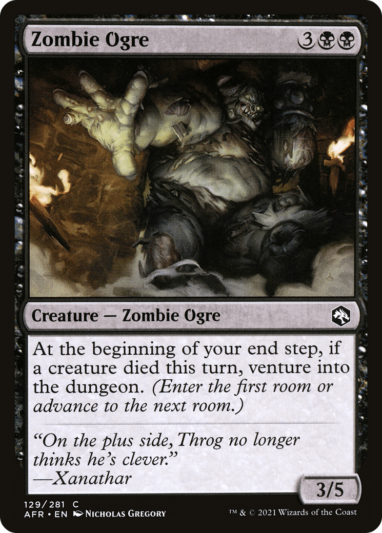 Zombie Ogre [Dungeons & Dragons: Adventures in the Forgotten Realms] Foil