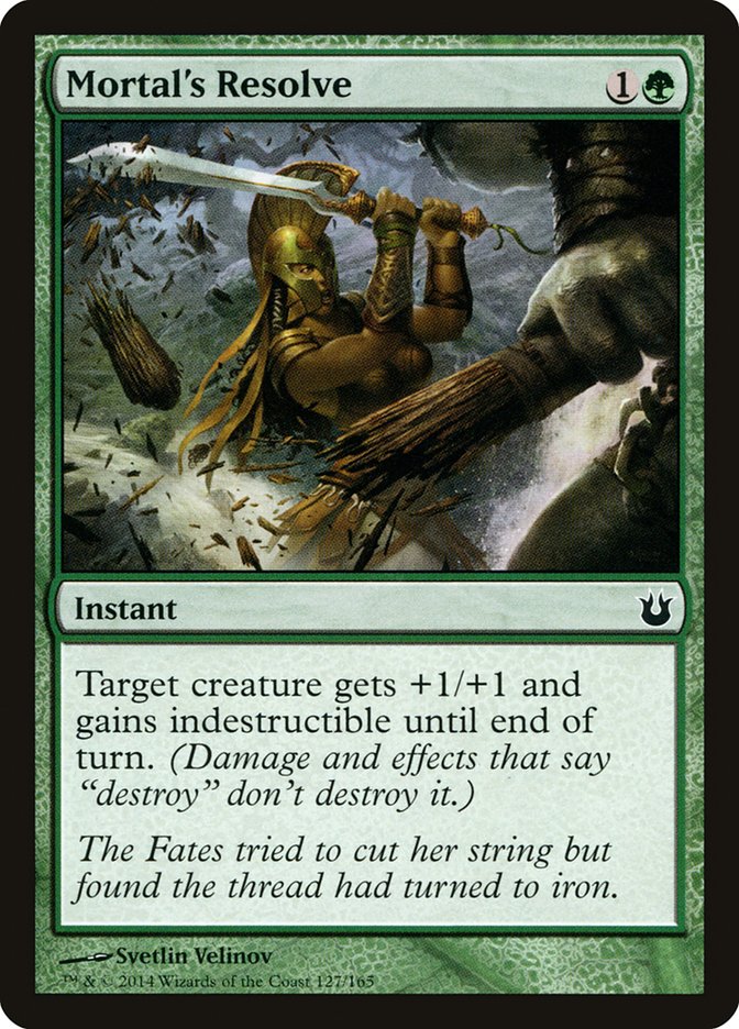 Mortal's Resolve 127/165 (Born of the Gods) 