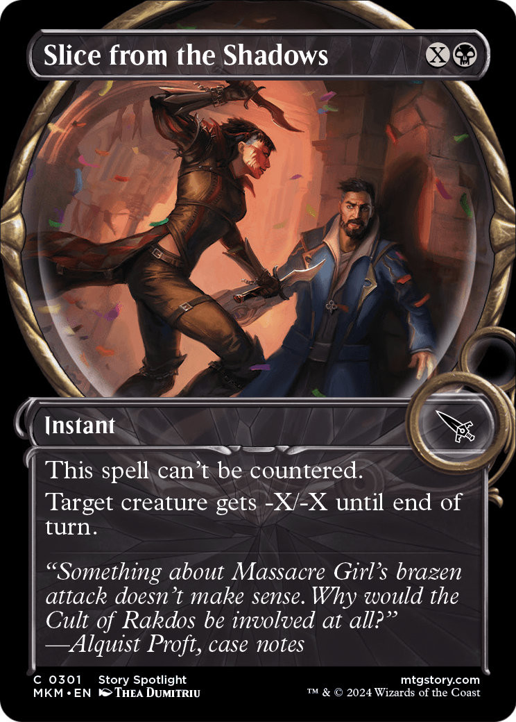Slice from the Shadows (Showcase) [Murders at Karlov Manor] Foil