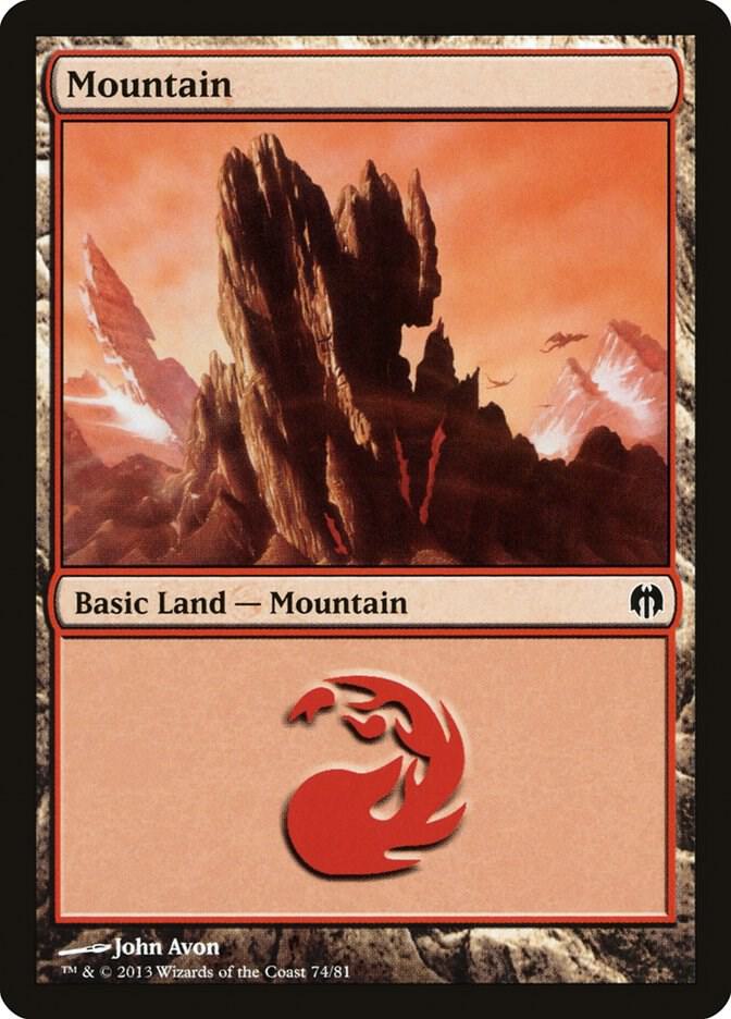 Mountain 74/81 (Duel Decks: Heroes vs. Monsters) 