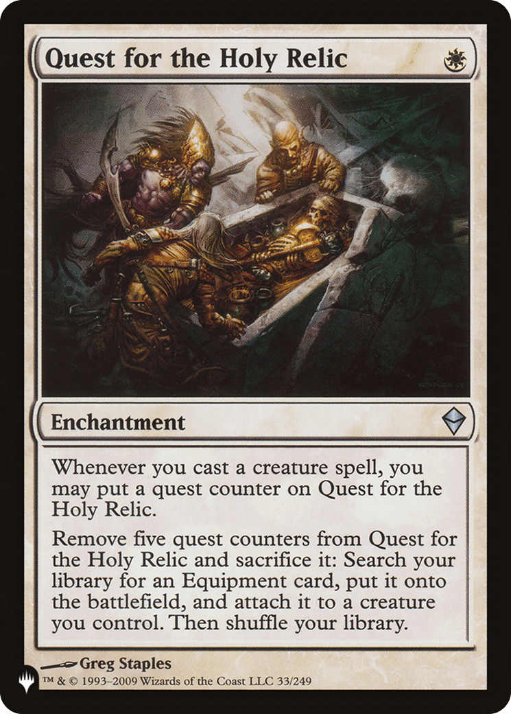 Quest for the Holy Relic |  (ZEN-33) [The List]