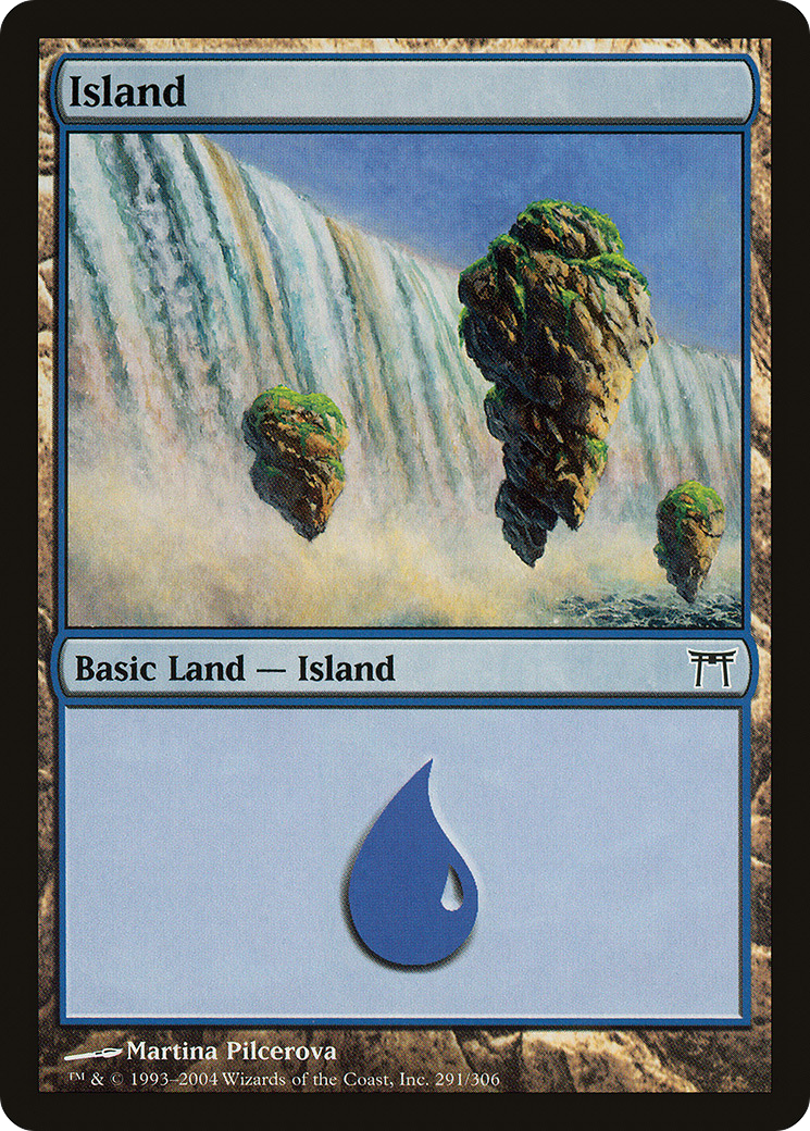 Island (291) [Champions of Kamigawa] Foil
