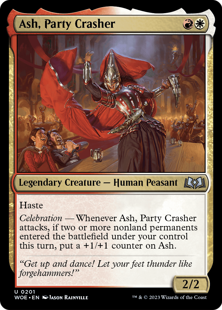 Ash, Party Crasher [Wilds of Eldraine] Foil
