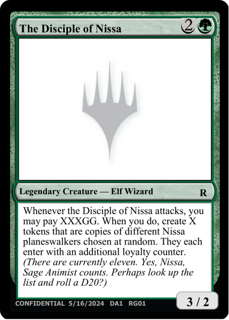 The Disciple of Nissa (DA1-RG01B) - Unknown Event