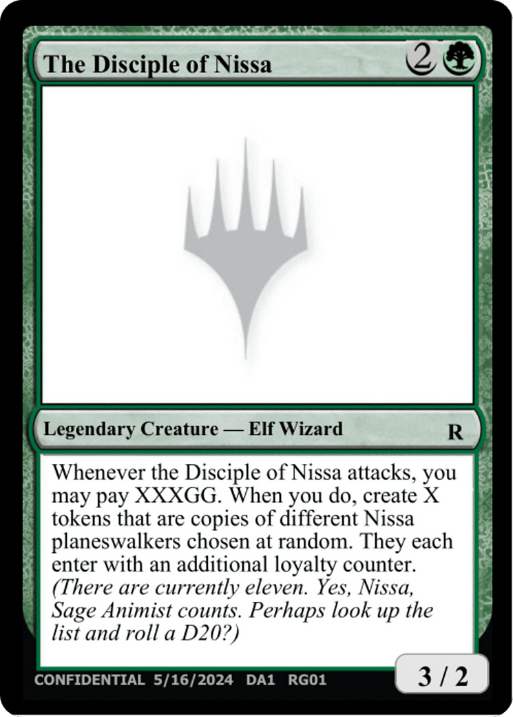 The Disciple of Nissa (DA1-RG01B) - Unknown Event