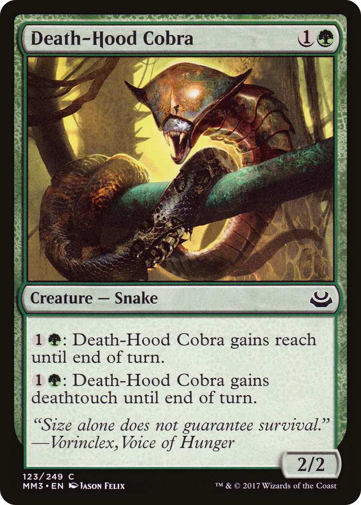 Death-Hood Cobra [Modern Masters 2017] Foil