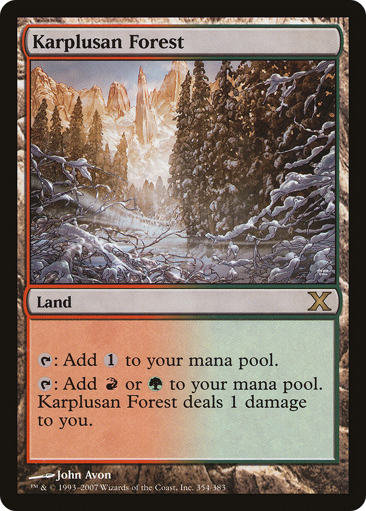 Karplusan Forest [Tenth Edition] Foil
