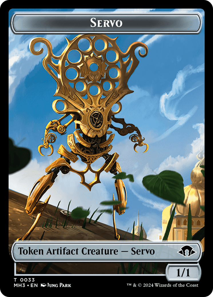Servo // Angel Double-Sided Token [Modern Horizons 3 Tokens]