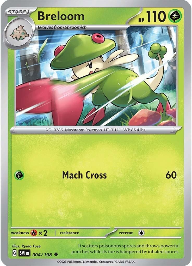 Breloom 004- SV01 Scarlet & Violet Base Set
