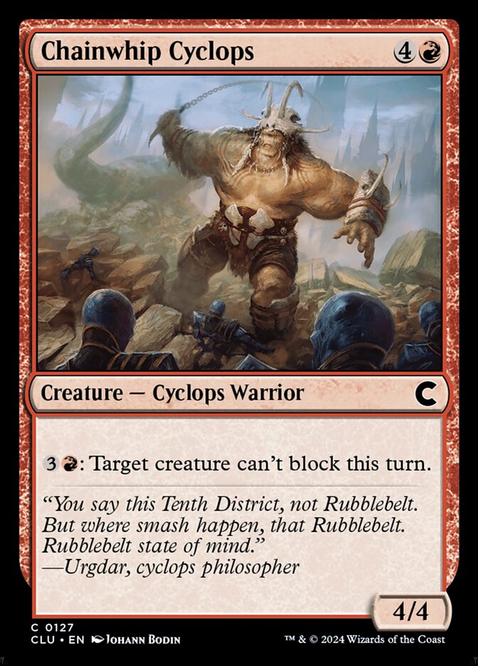Chainwhip Cyclops 127/284 (Ravnica: Clue Edition) 