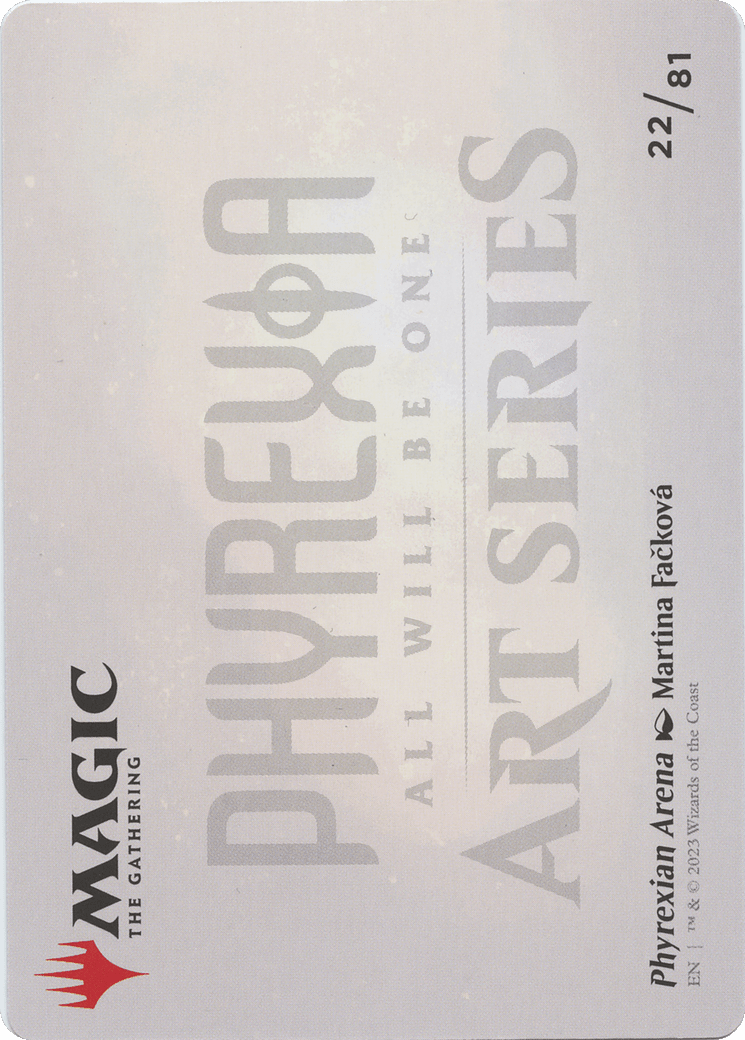 Phyrexian Arena // Phyrexian Arena (AONE-022) - Phyrexia: All Will Be One Art Series (Borderless) Foil
