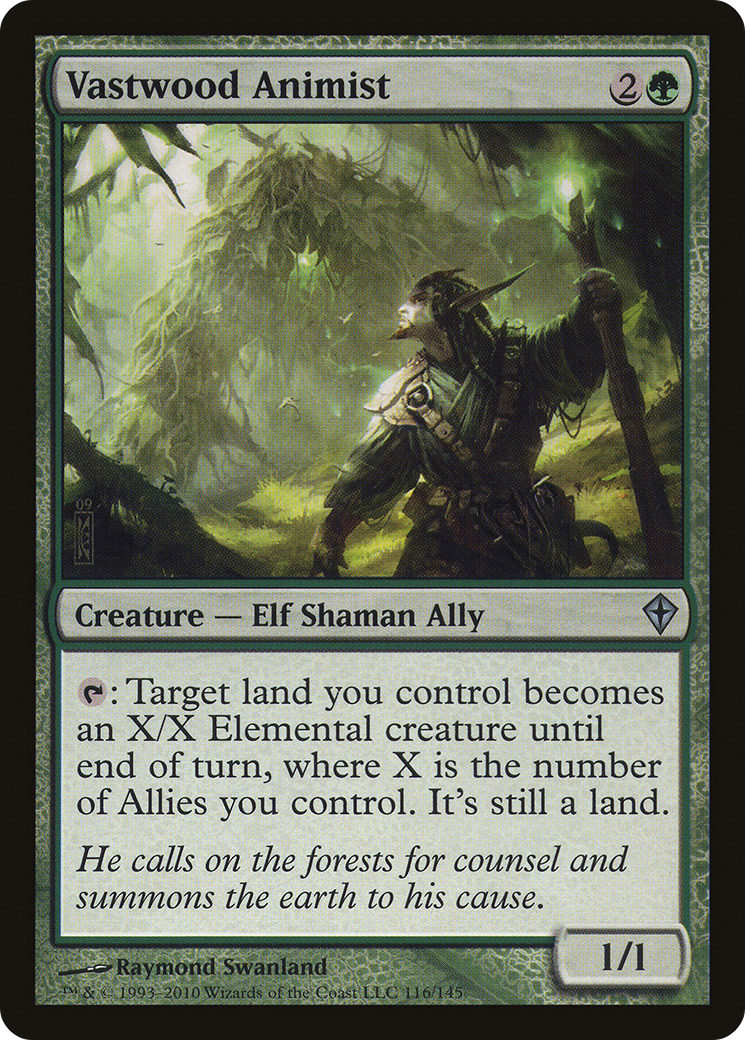 Vastwood Animist [Worldwake] Foil