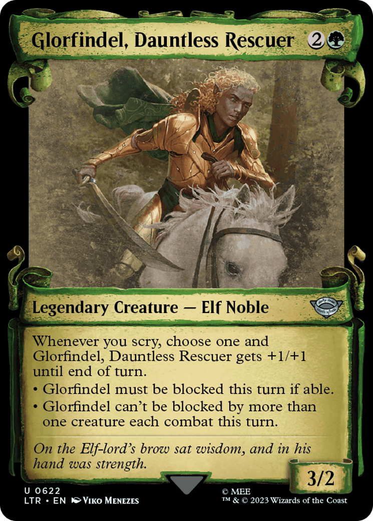 Glorfindel, Dauntless Rescuer [The Lord of the Rings: Tales of Middle-Earth Showcase Scrolls] Foil