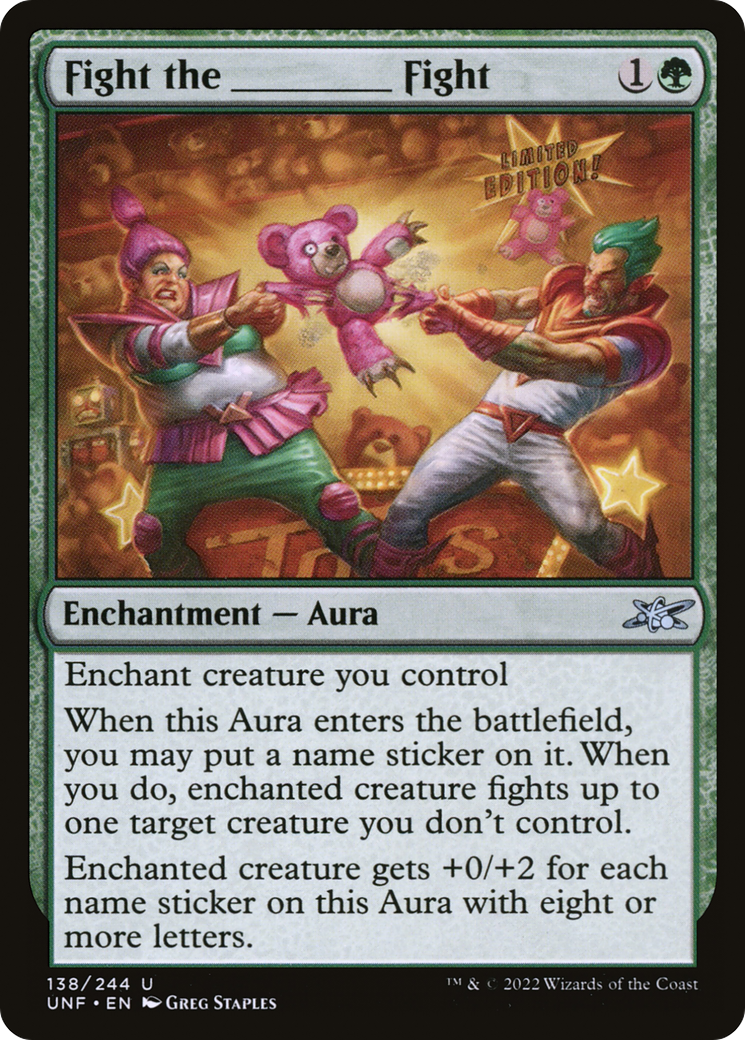 Fight the _____ Fight [Unfinity] Foil