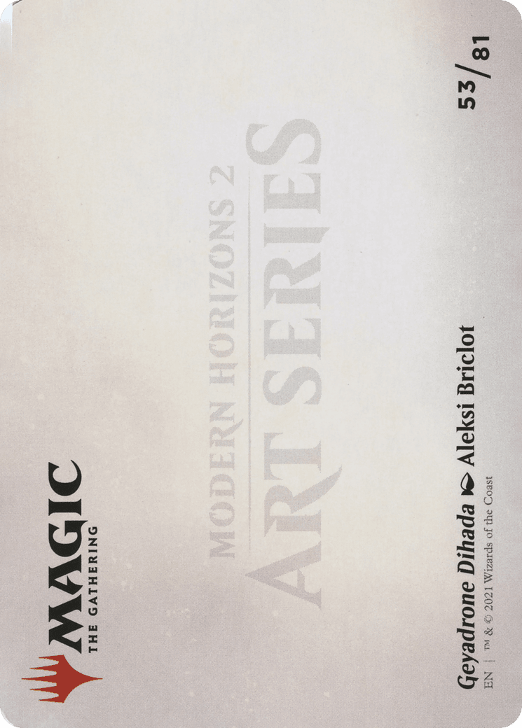 Geyadrone Dihada // Geyadrone Dihada (AMH2-053) - Modern Horizons 2 Art Series (Borderless) Foil