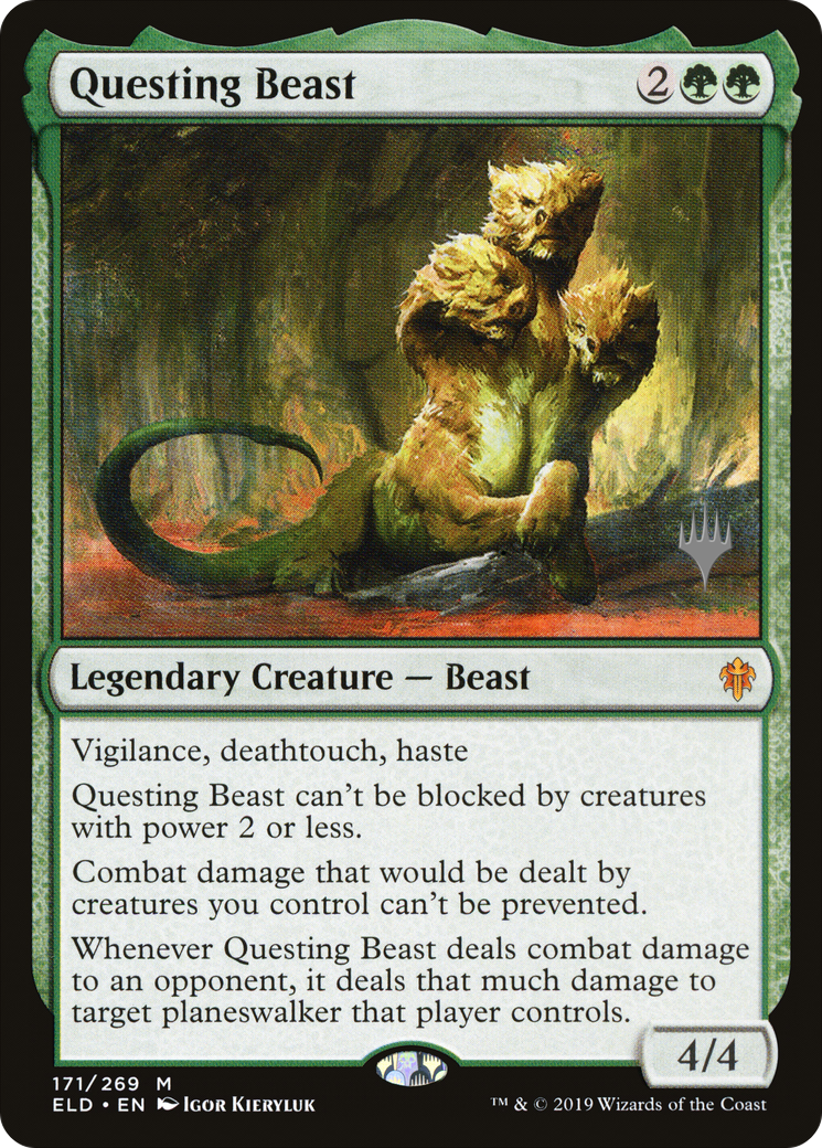 Questing Beast (Promo Pack) [Throne of Eldraine Promos] Foil
