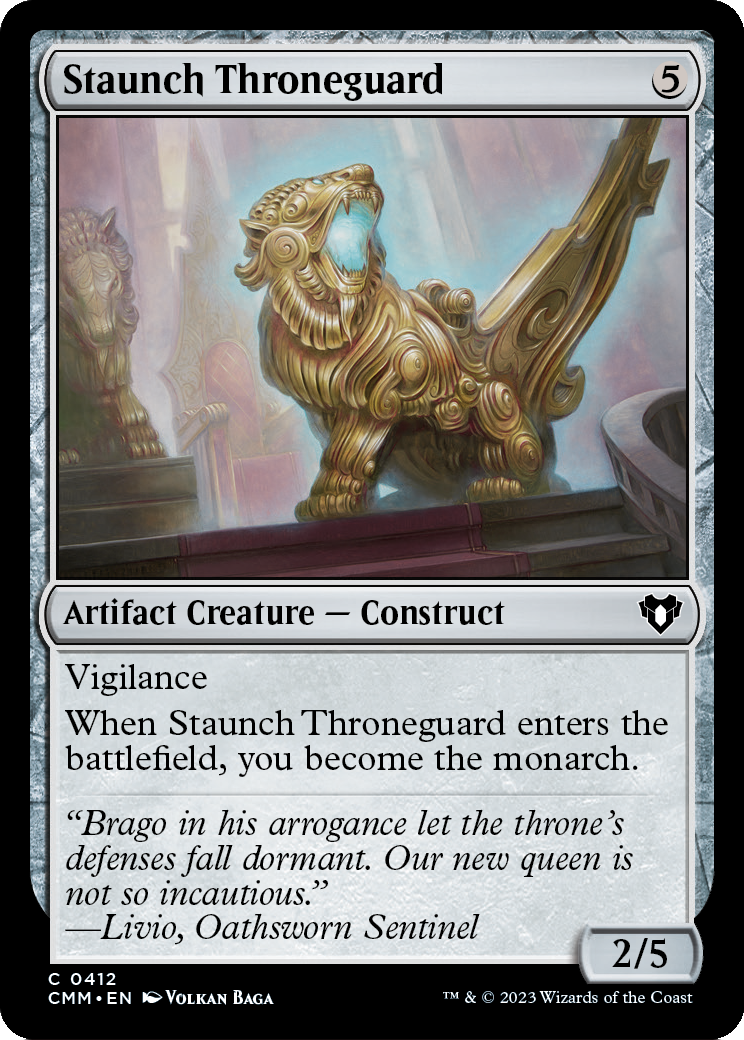 Staunch Throneguard [Commander Masters] Foil