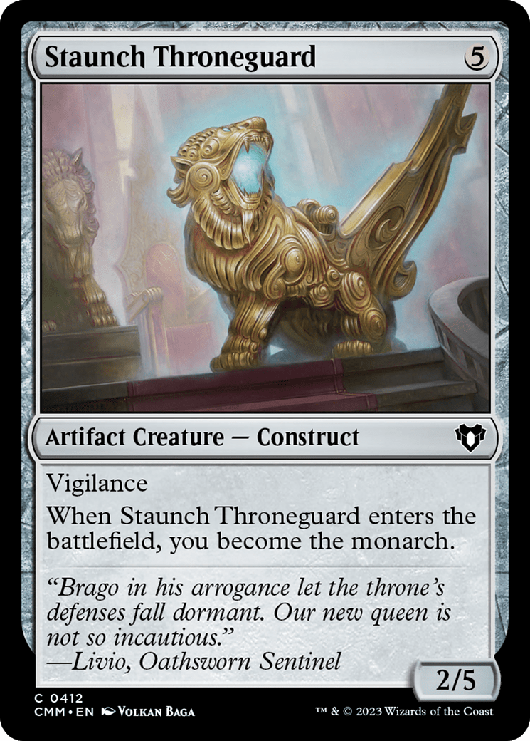 Staunch Throneguard [Commander Masters] Foil