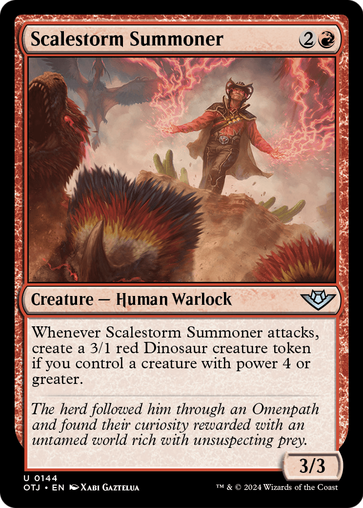 Scalestorm Summoner [Outlaws of Thunder Junction] Foil