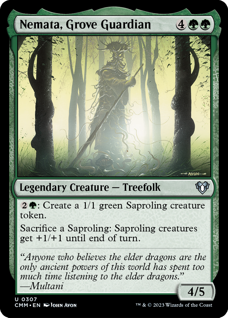 Nemata, Grove Guardian [Commander Masters] Foil