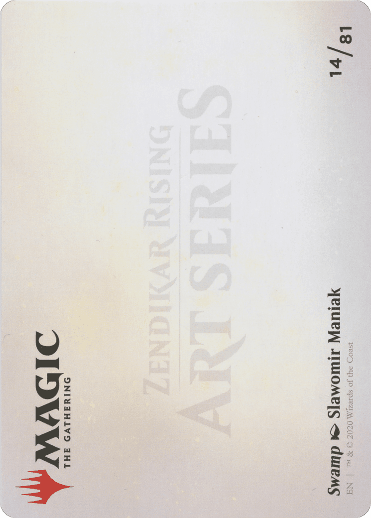 Swamp // Swamp (AZNR-014) - Zendikar Rising Art Series (Borderless)