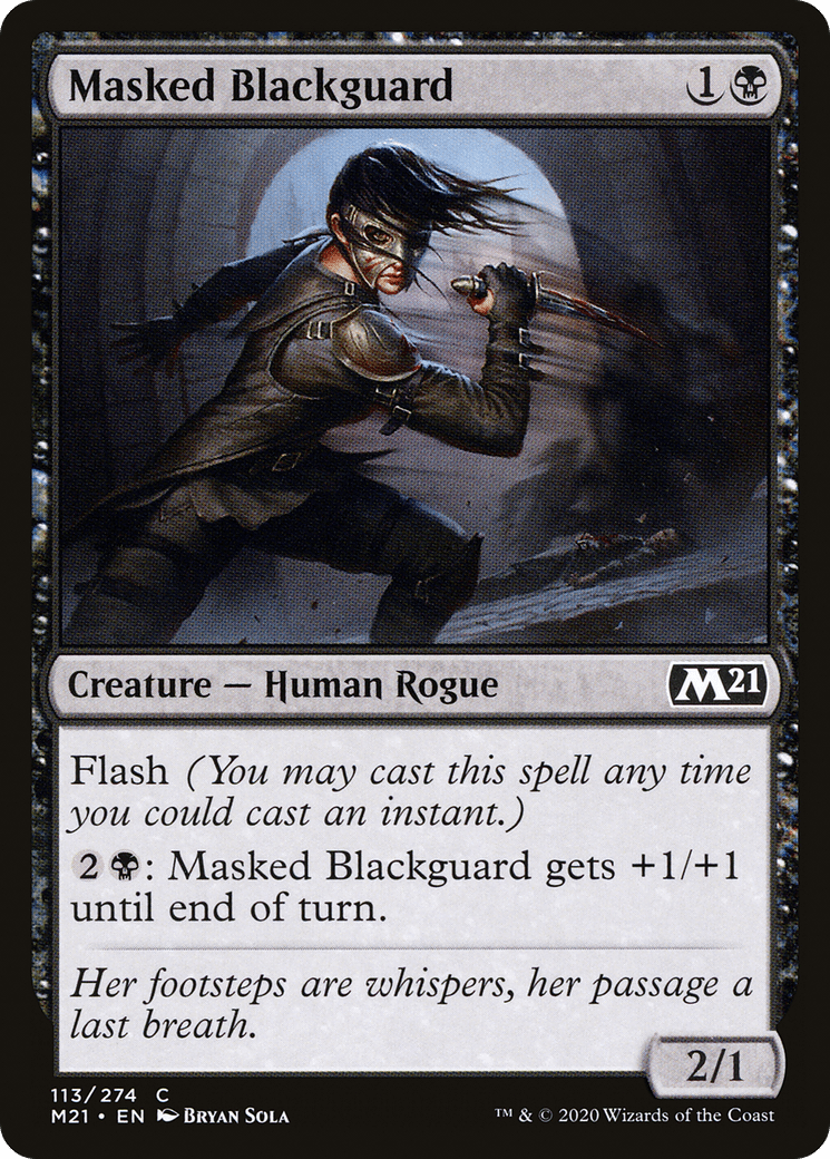 Masked Blackguard [Core Set 2021] Foil
