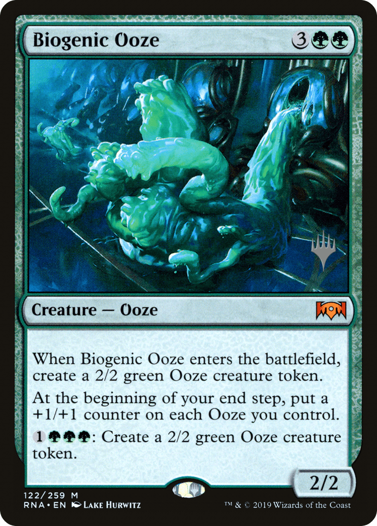 Biogenic Ooze (Promo Pack) [Ravnica Allegiance Promos] Foil