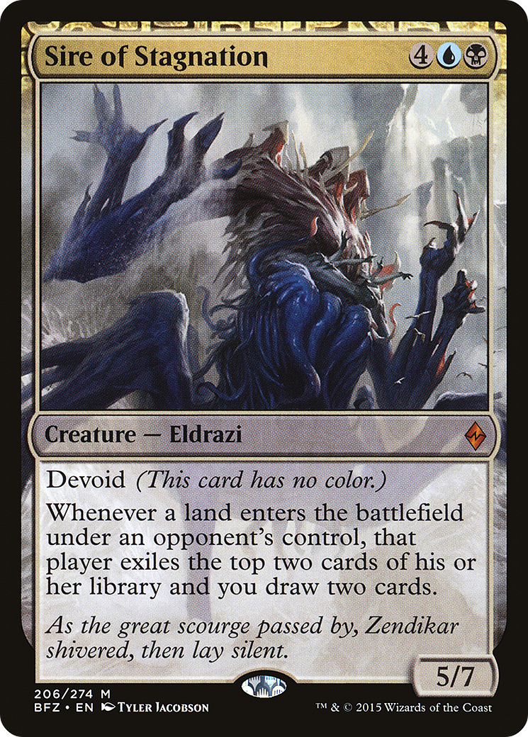 Sire of Stagnation [Battle for Zendikar] Foil