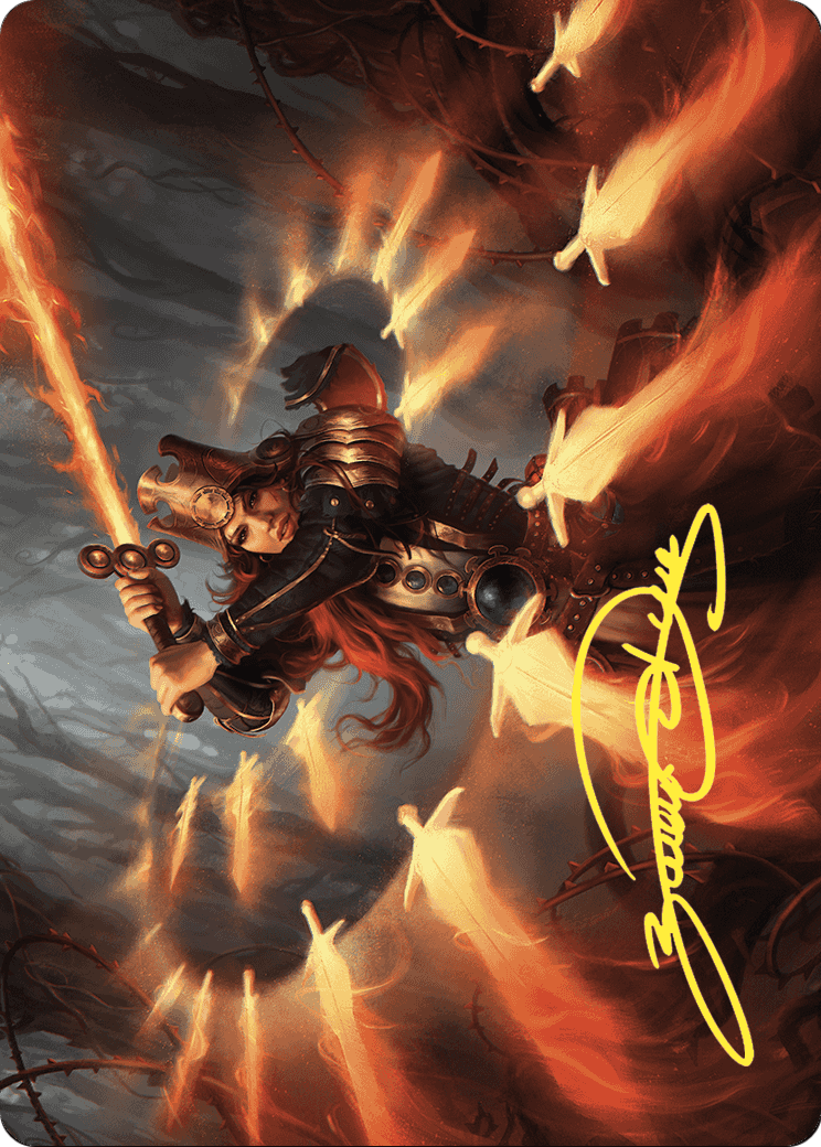 Heartflame Duelist // Heartflame Duelist (AWOE-038) - Wilds of Eldraine Art Series (Borderless) Foil