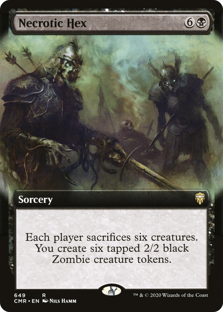 Necrotic Hex (Extended Art) [Commander Legends] Foil