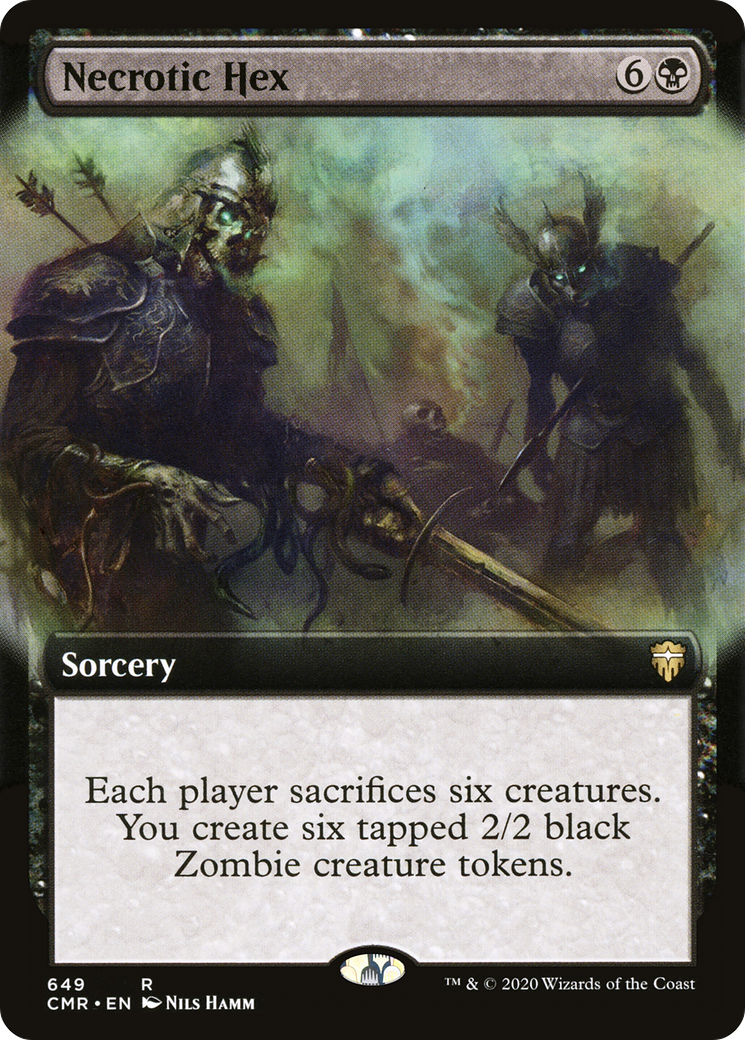 Necrotic Hex (Extended Art) [Commander Legends] Foil