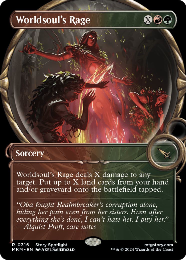 Worldsoul's Rage (Showcase) [Murders at Karlov Manor] Foil