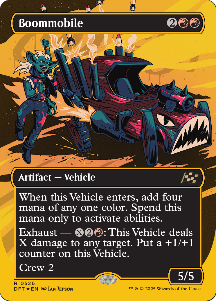 Boommobile (Borderless) (First-Place Foil) |  Foil (526) [Aetherdrift]