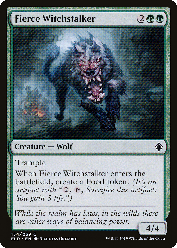 Fierce Witchstalker [Throne of Eldraine] Foil