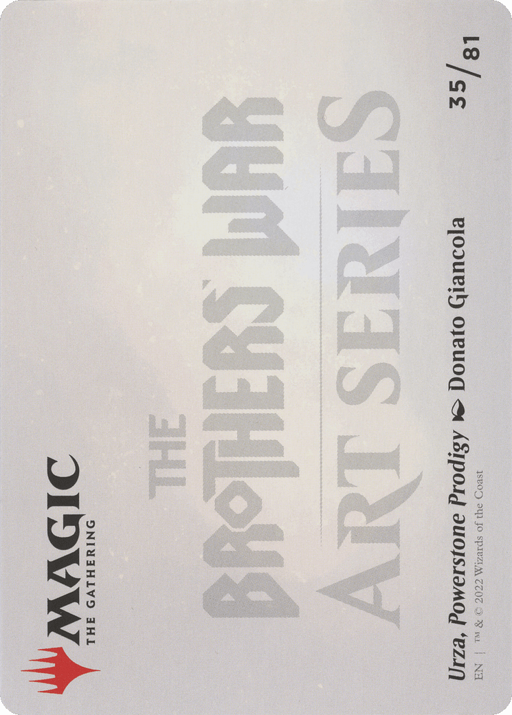 Urza, Powerstone Prodigy // Urza, Powerstone Prodigy (ABRO-035) - The Brothers' War Art Series (Borderless)