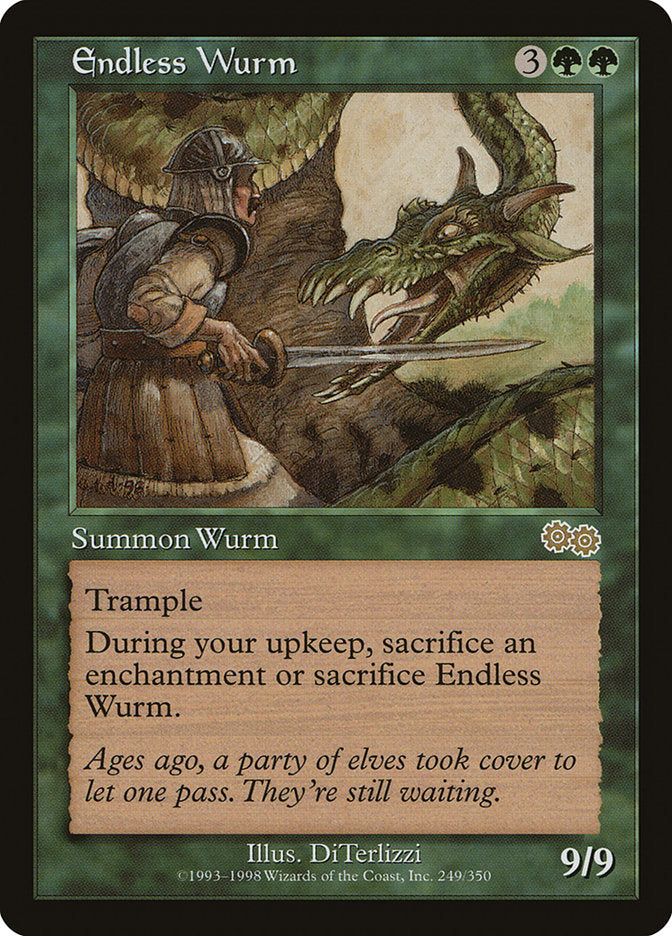 Endless Wurm 249/350 (Urza's Saga) 