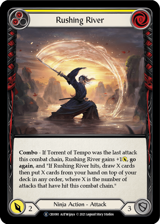 Rushing River (Yellow) [U-CRU061] (Crucible of War Unlimited)  Unlimited Normal